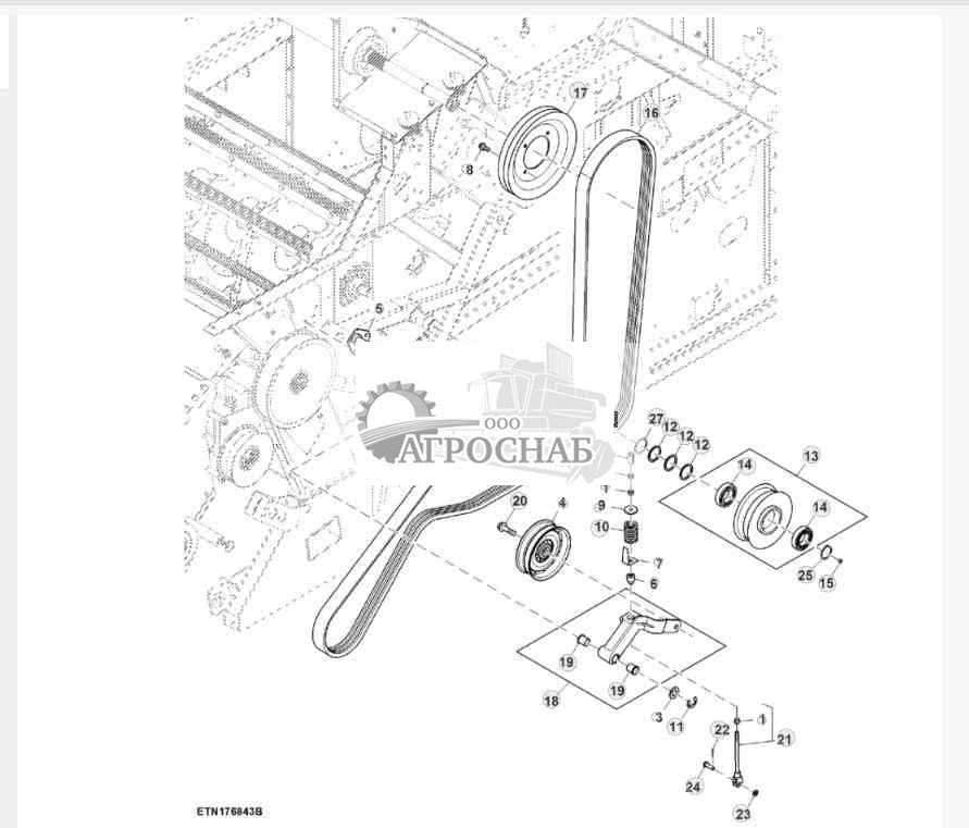 Передние приводы, с левой стороны 